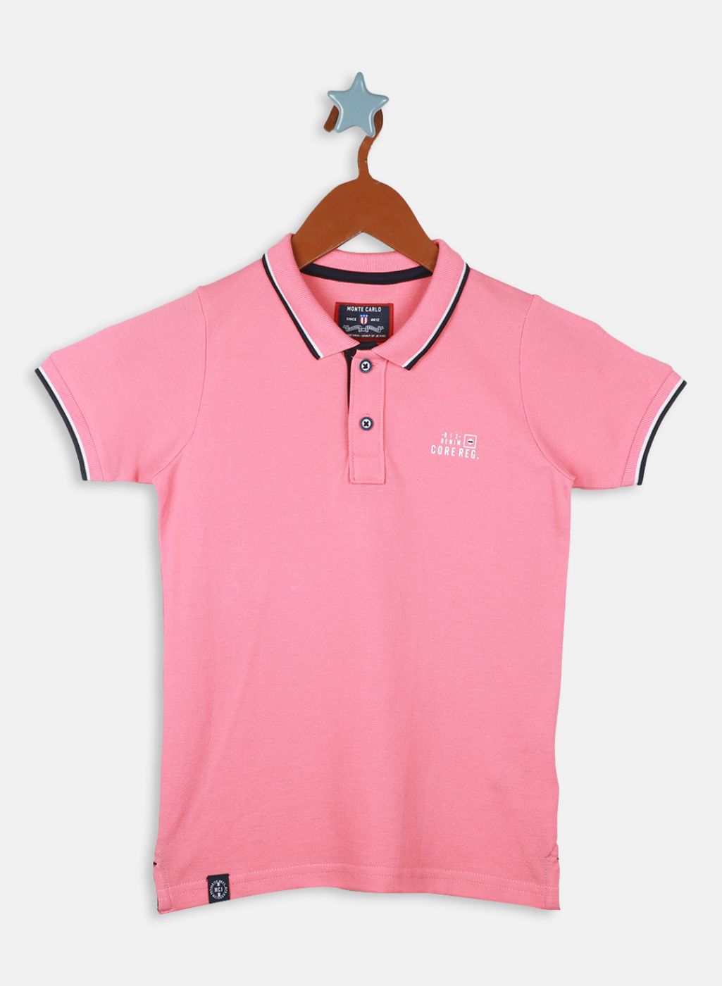 Boys Pink Printed T-Shirt