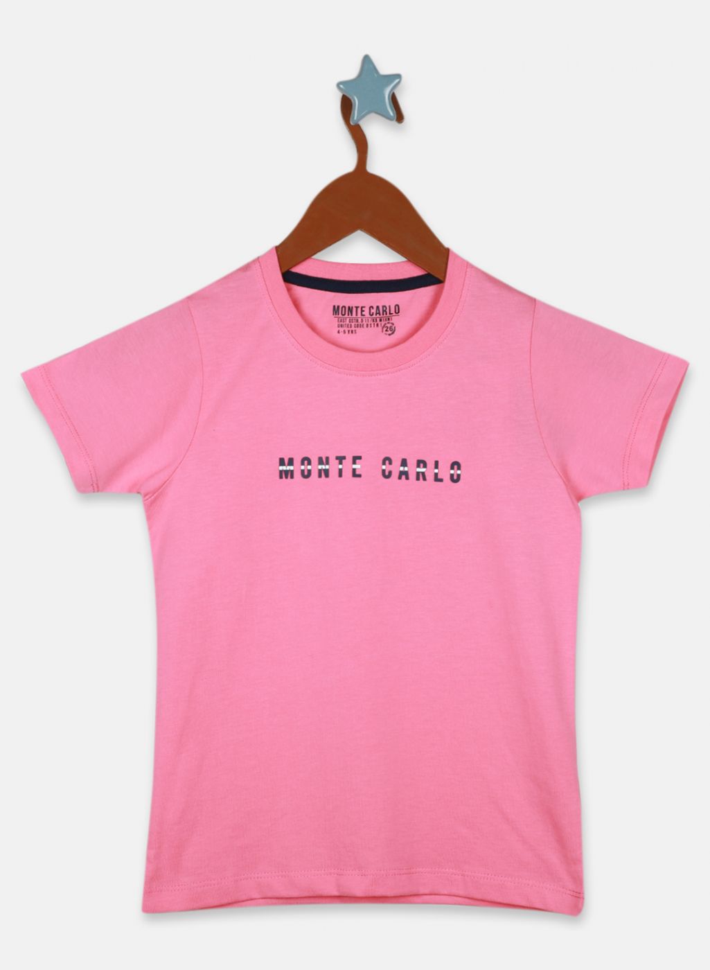 Boys Pink Printed T-Shirt