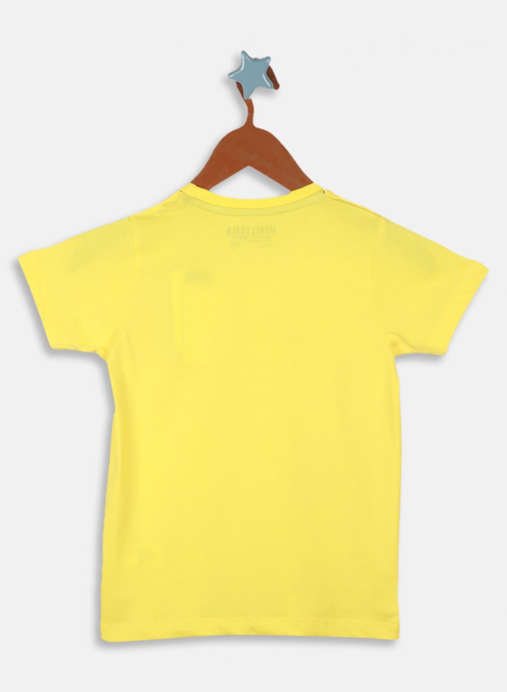 Boys Yellow Printed T-Shirt