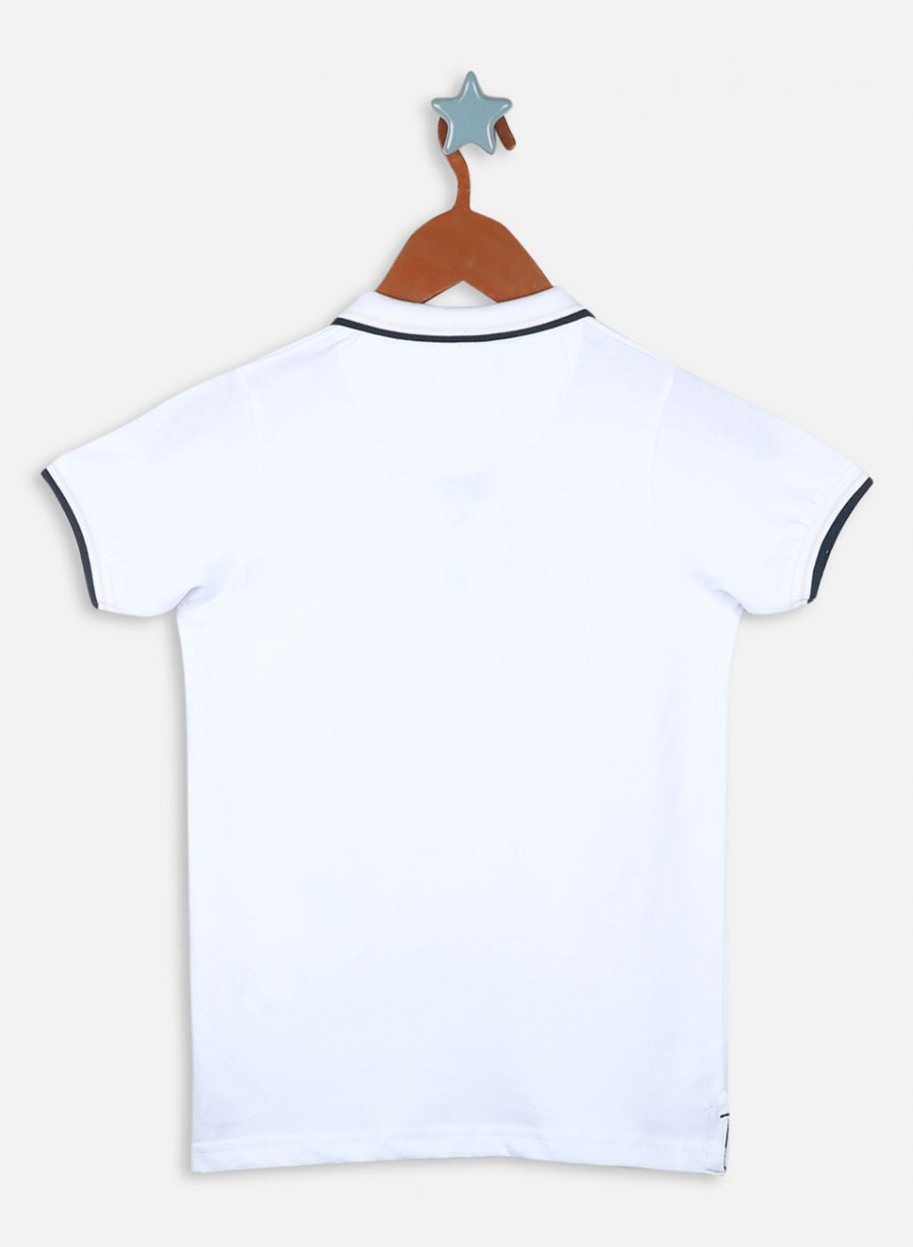 Boys White Printed T-Shirt