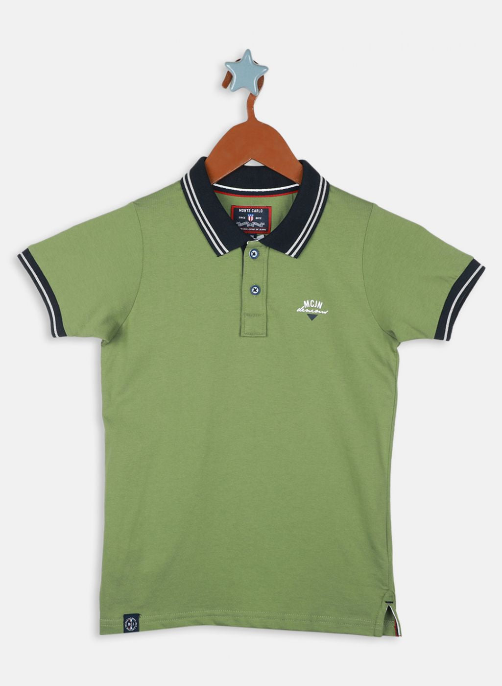 Boys Green Printed T-Shirt