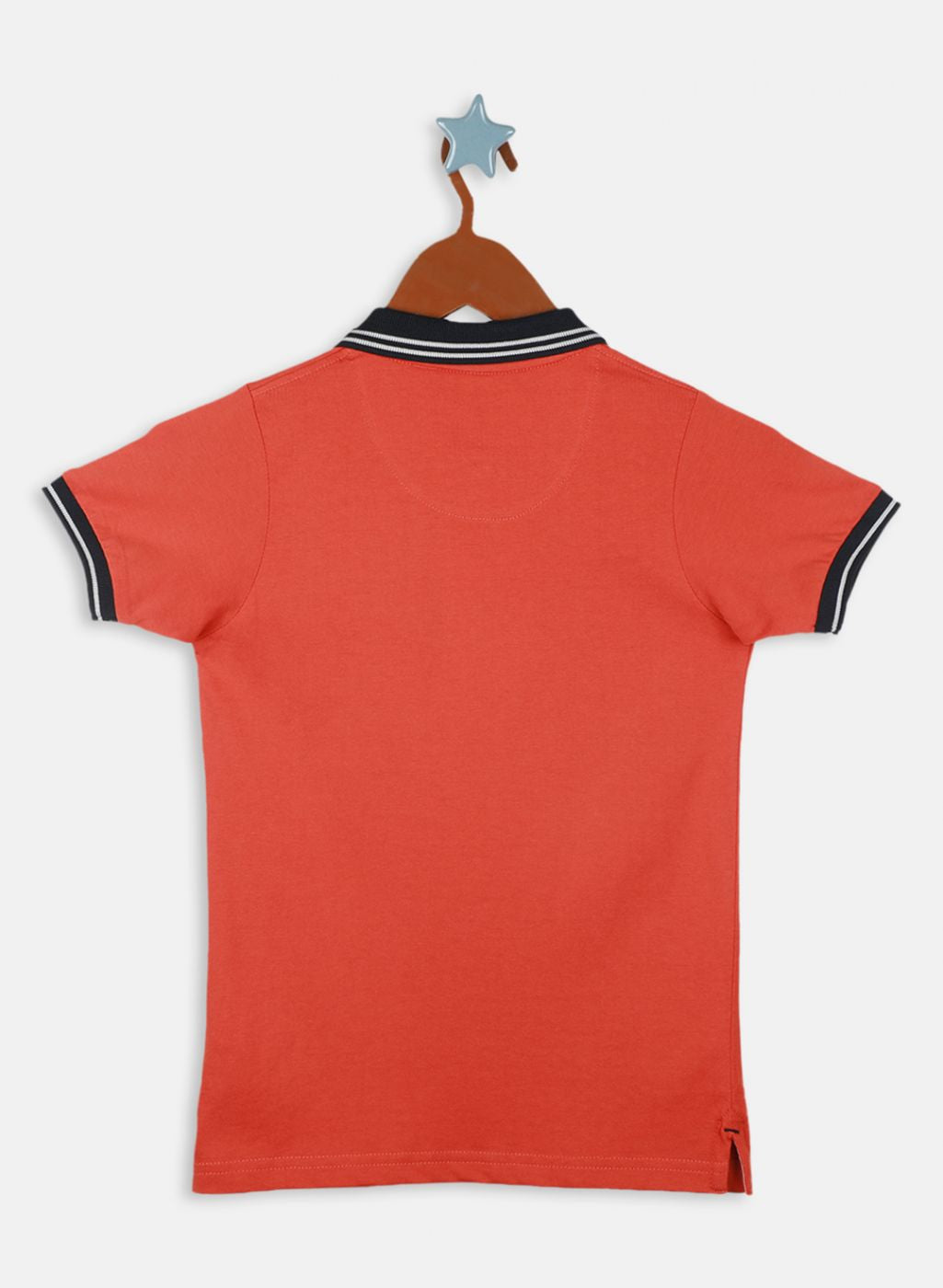 Boys Rust Orange Printed T-Shirt