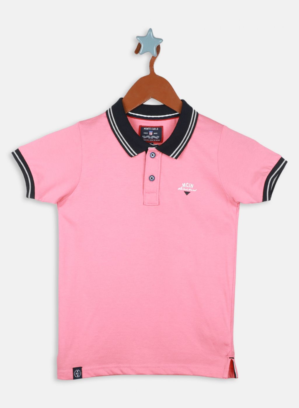 Boys Pink Printed T-Shirt