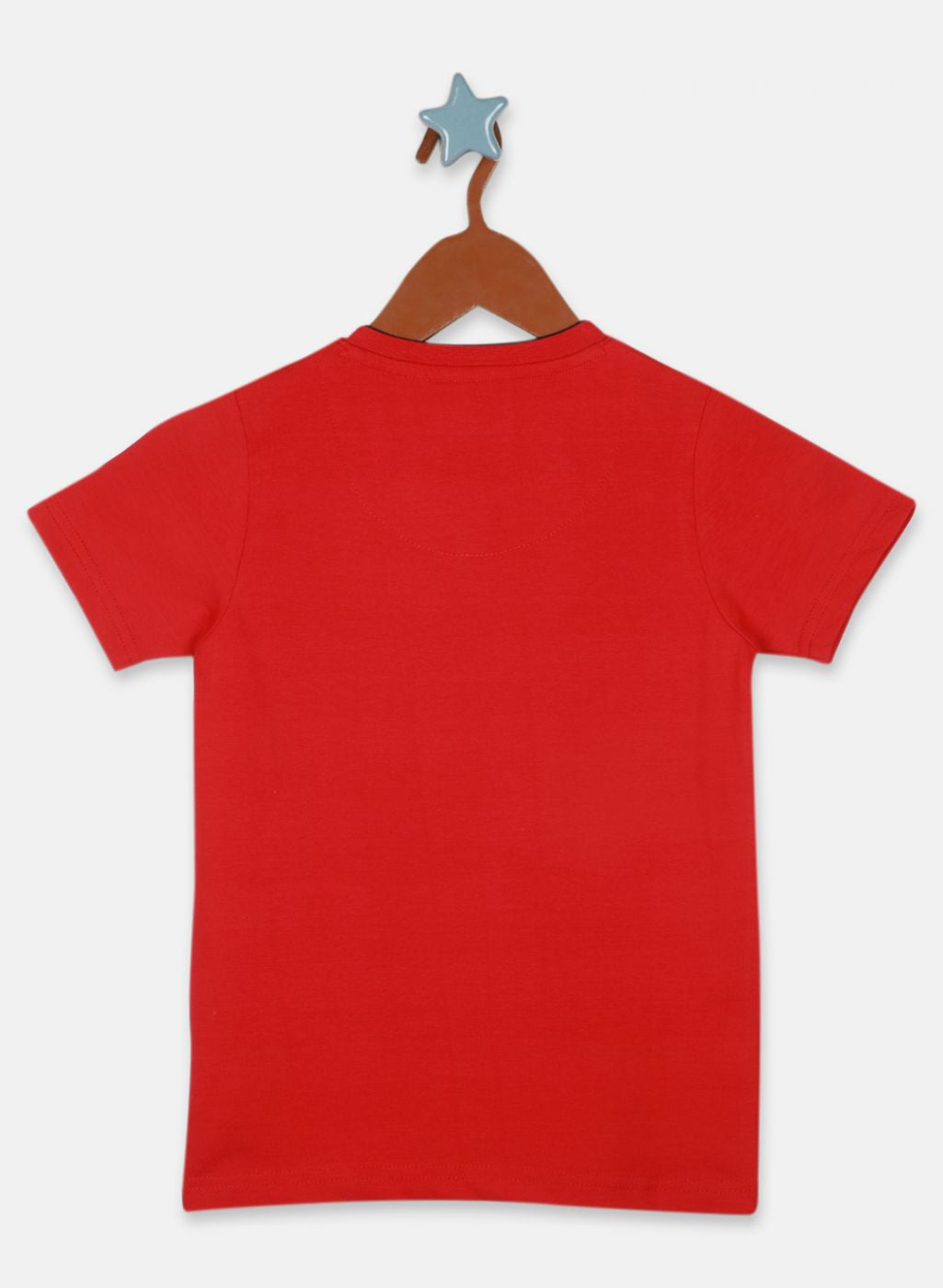 Boys Red Printed T-Shirt