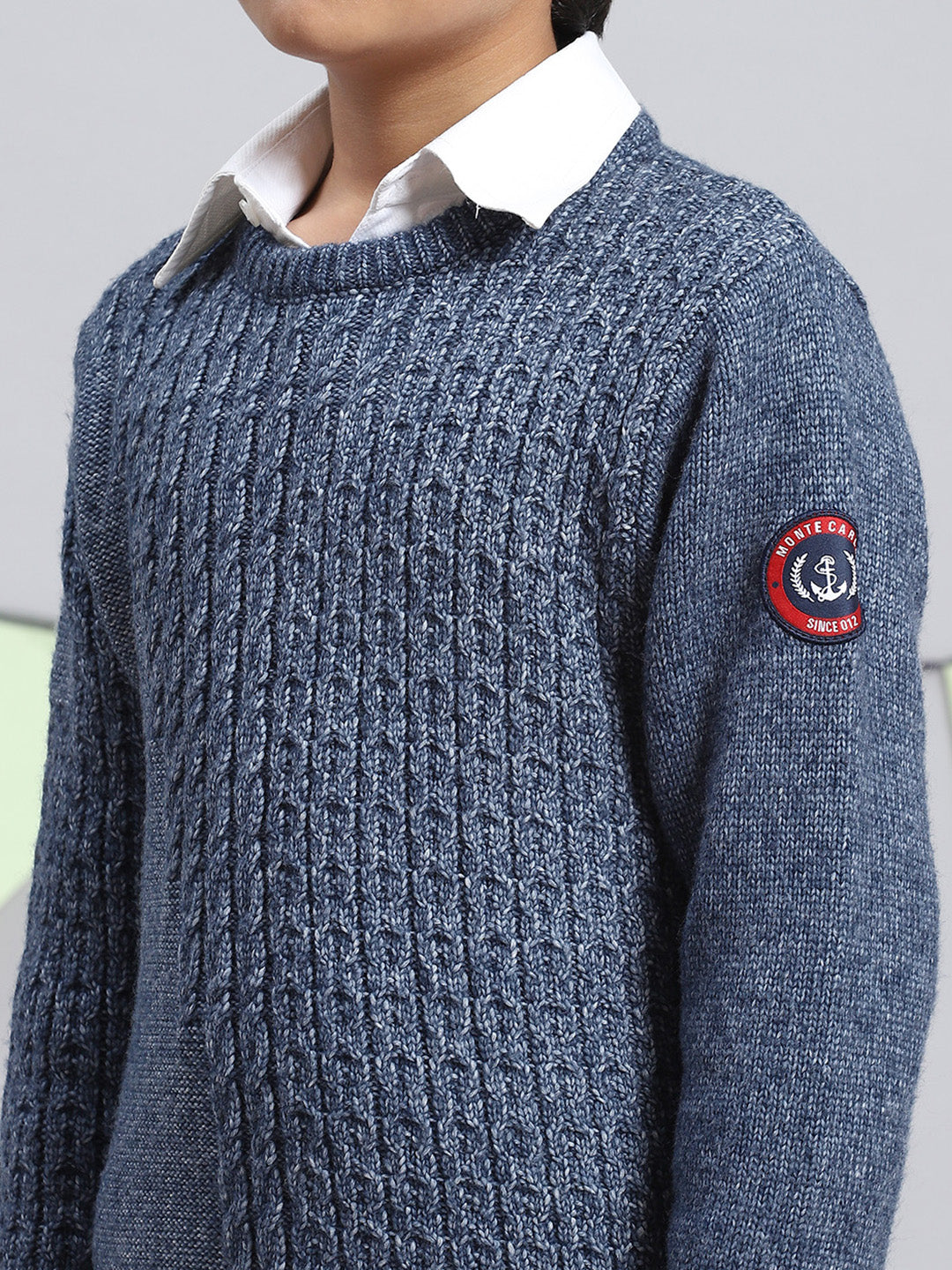 Boys Blue Self Pullover