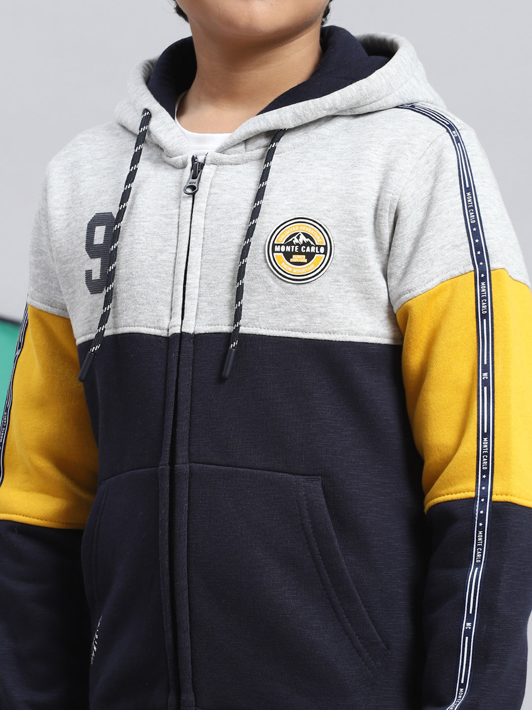 Boys Yellow Printed Sweatshirt