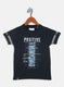 Boys Navy Blue Printed T-Shirt