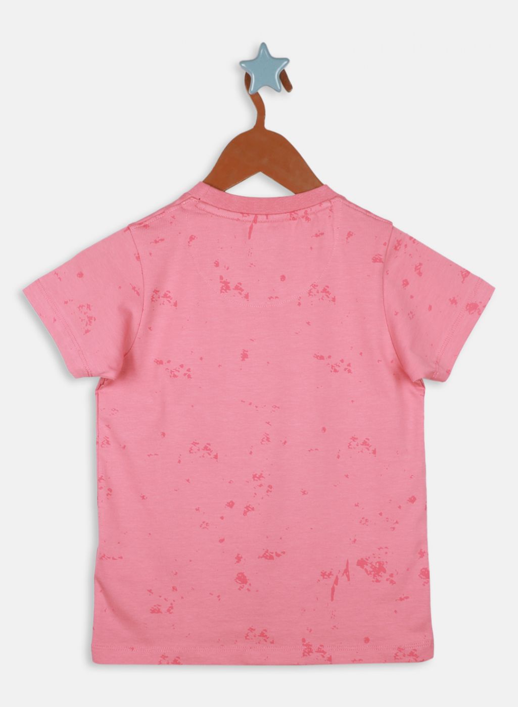 Boys Pink Printed T-Shirt