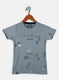 Boys Grey Printed T-Shirt