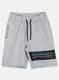 Boys Grey Printed Bermuda