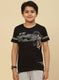 Boys Grey Printed Bermuda