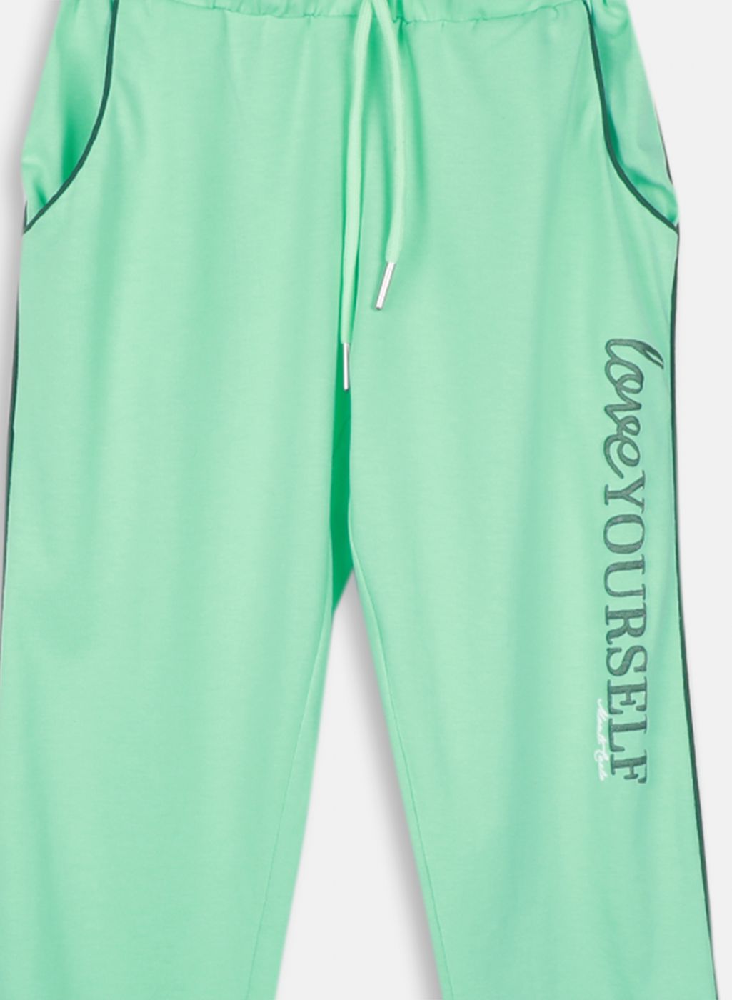 Girls Green Regular Fit Lower