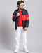 Boys Navy Blue Solid Hooded Full Sleeve Boys Jacket