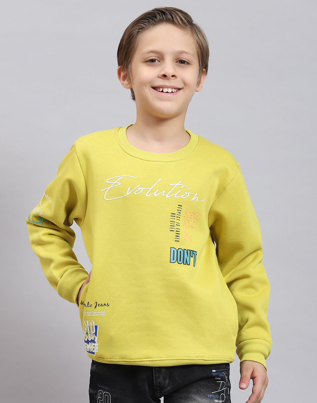 Boys sales yellow sweatshirt