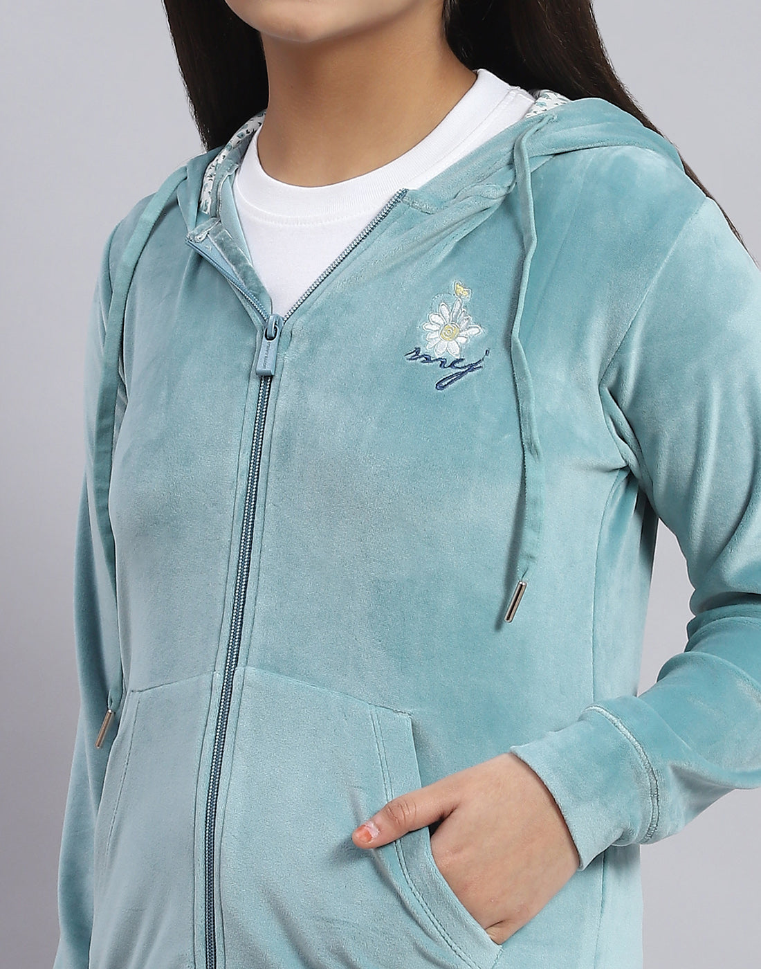 Girls teal hoodie online