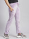 Girls Purple Solid Regular Fit Lowers