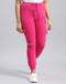 Girls Pink Solid Regular Fit Lower