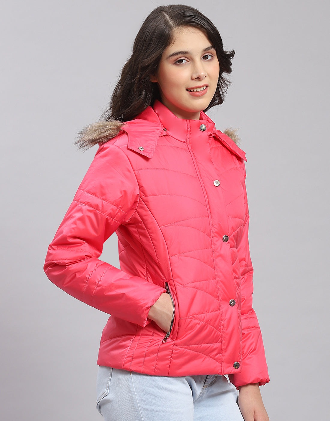 A-Dee-Girls-Metallic-Pink-Padded-Coat