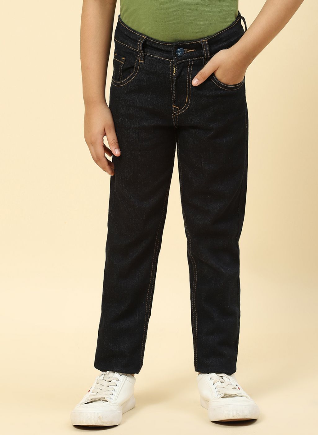 Boys NAvy Blue Slim Fit Denim