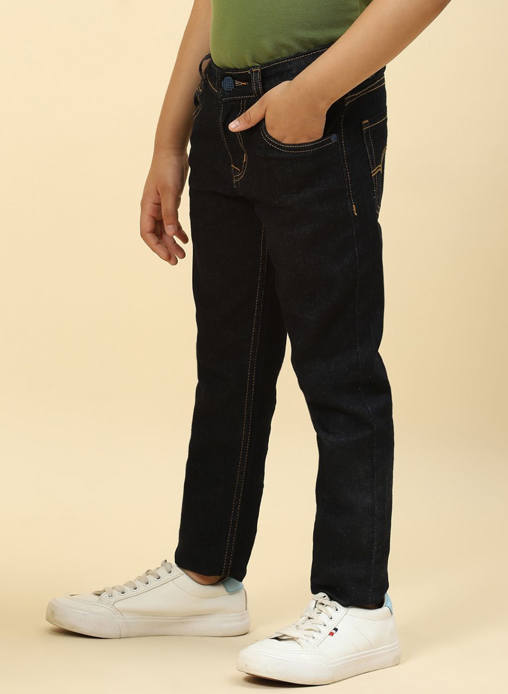 Boys NAvy Blue Slim Fit Denim