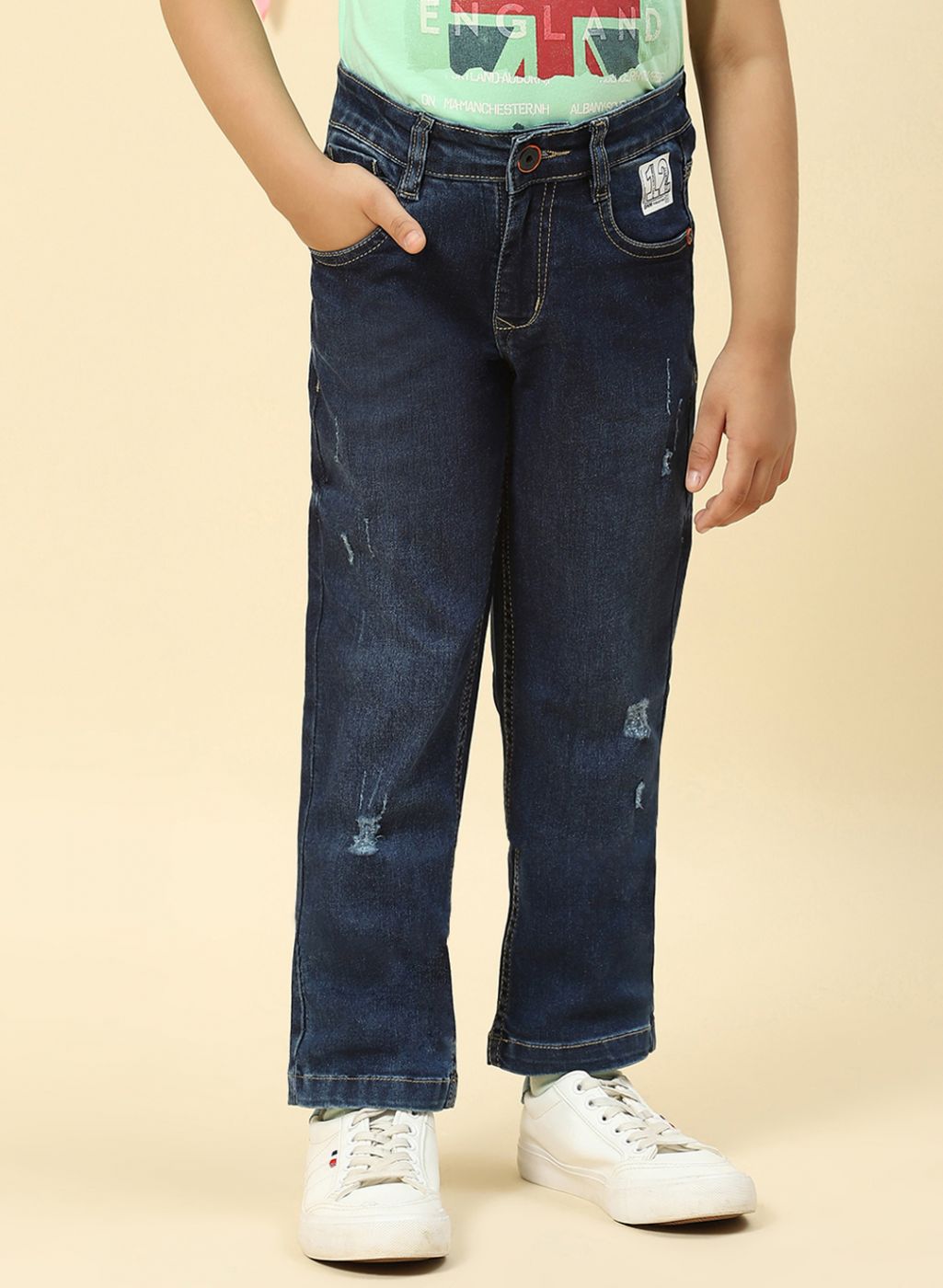 Boys Blue Regular Fit Denim