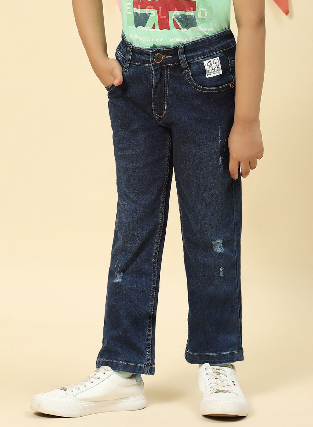 Boys Blue Regular Fit Denim