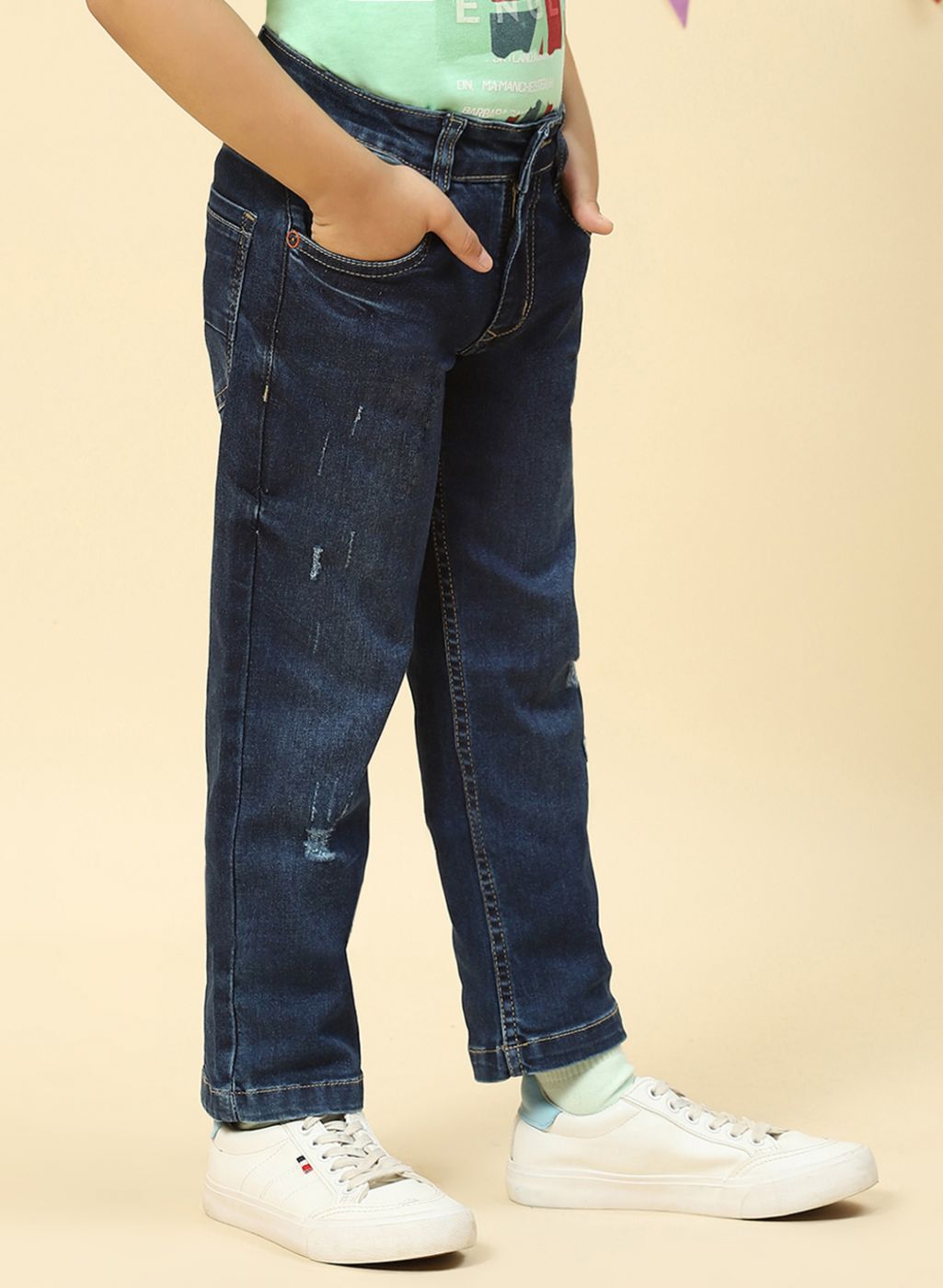 Boys Blue Regular Fit Denim