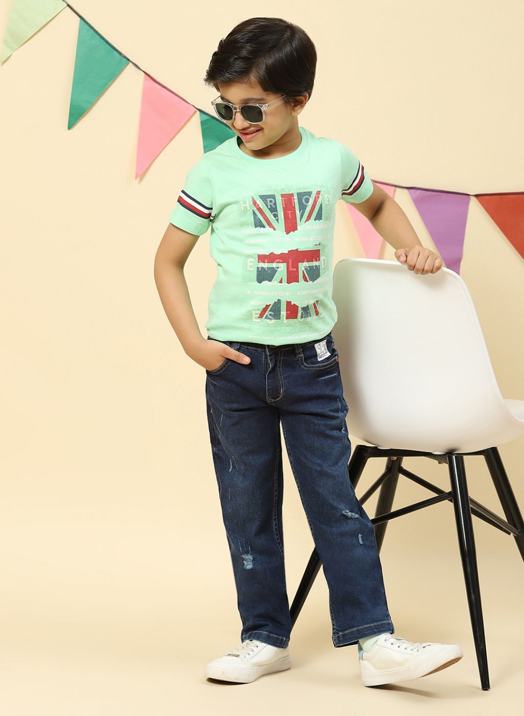 Boys Blue Regular Fit Denim