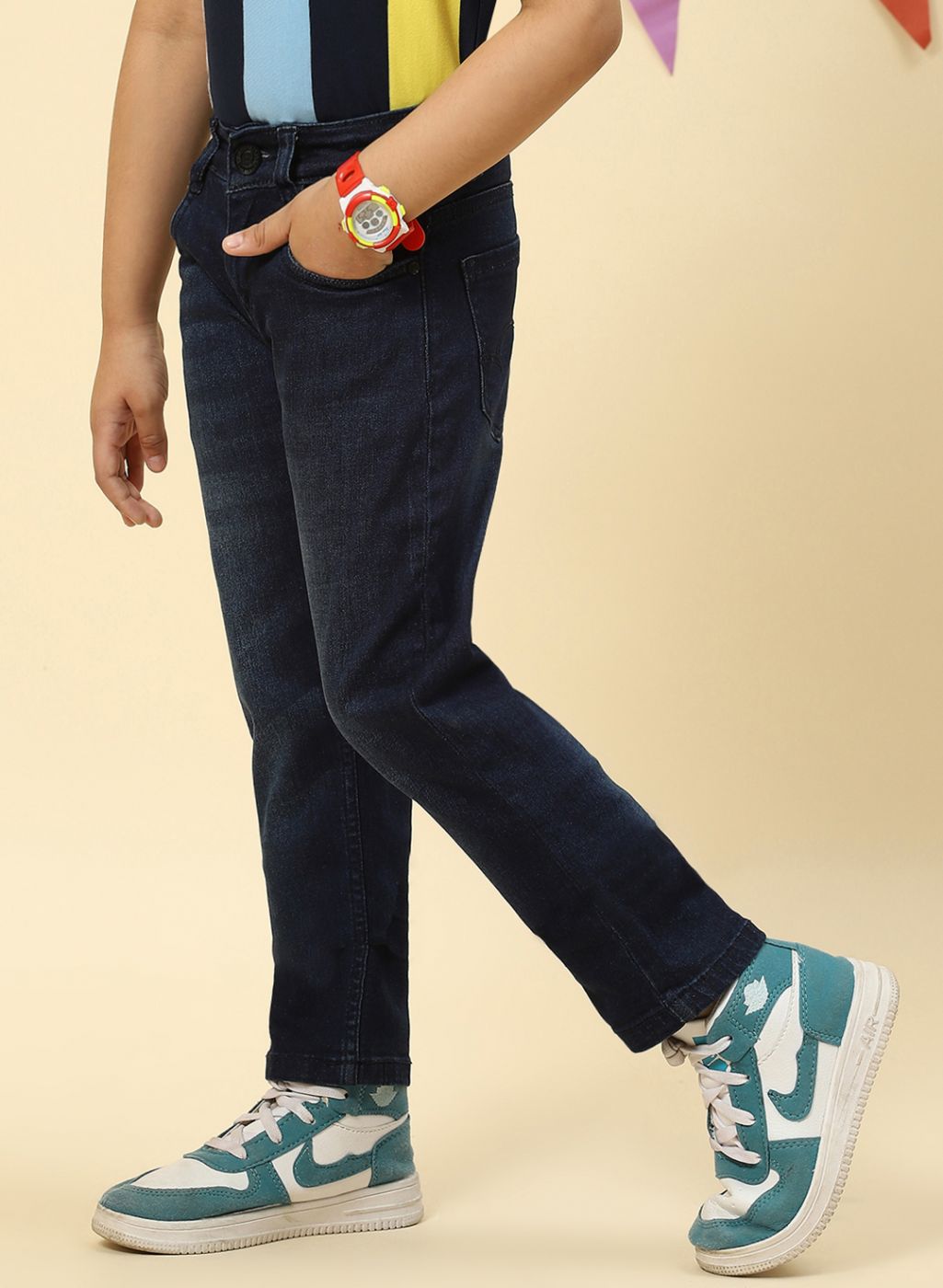 Boys Blue Regular Fit Denim