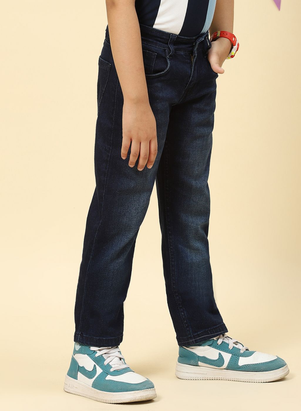 Boys Blue Regular Fit Denim