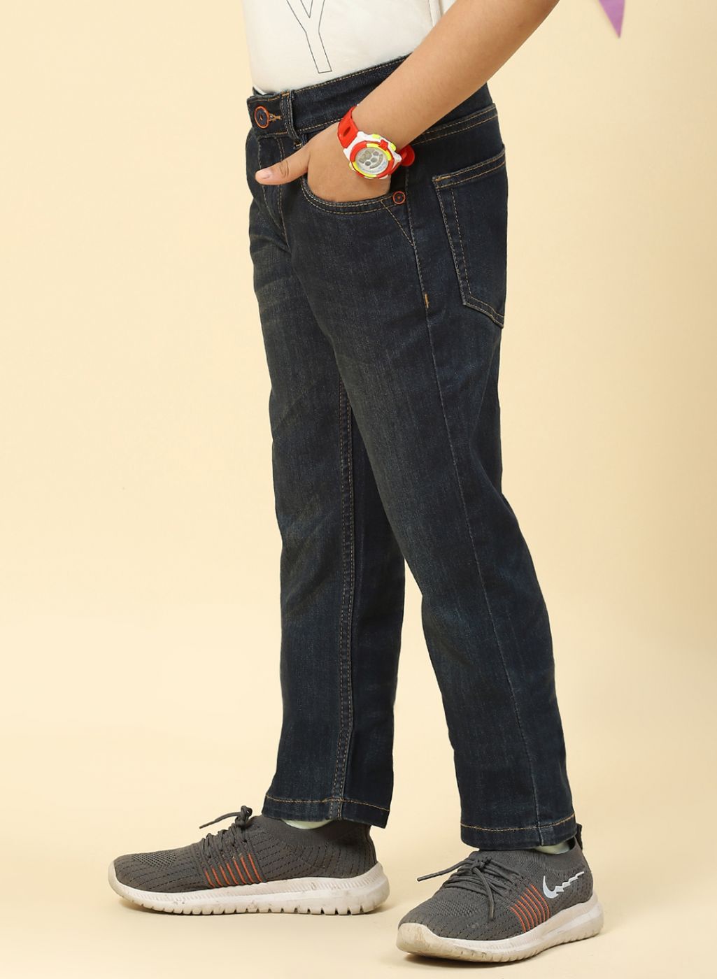 Boys Blue Regular Fit Denim