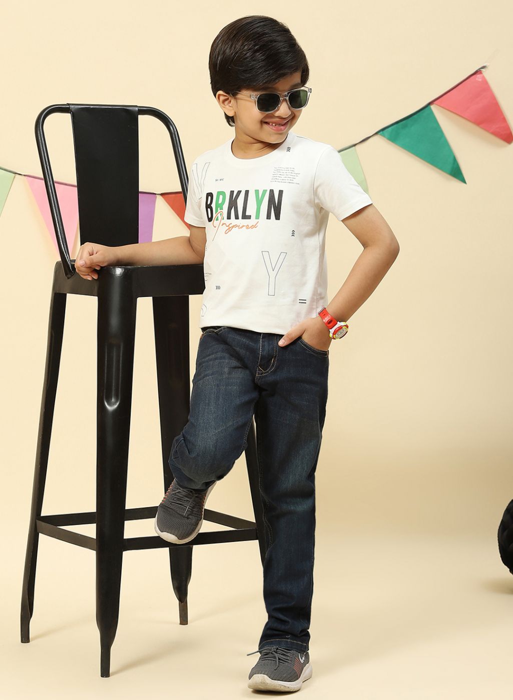 Boys Blue Regular Fit Denim