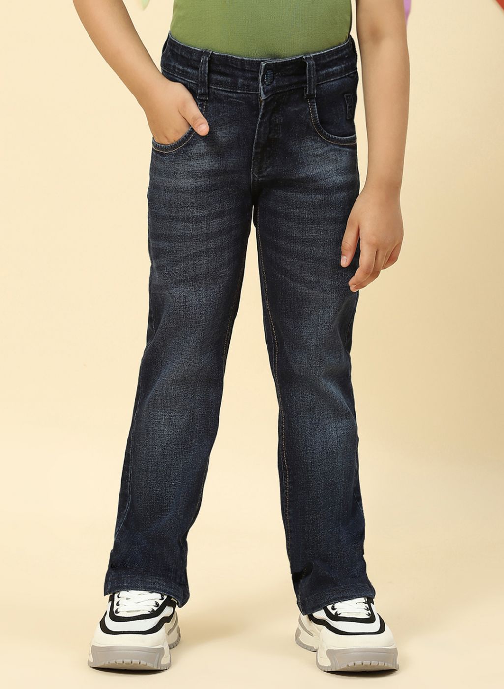 Boys Blue Regular Fit Denim