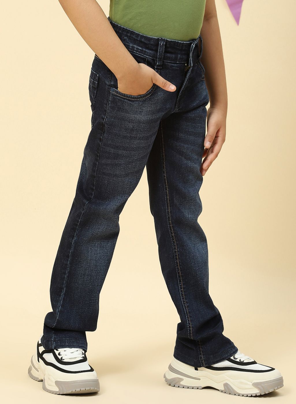 Boys Blue Regular Fit Denim