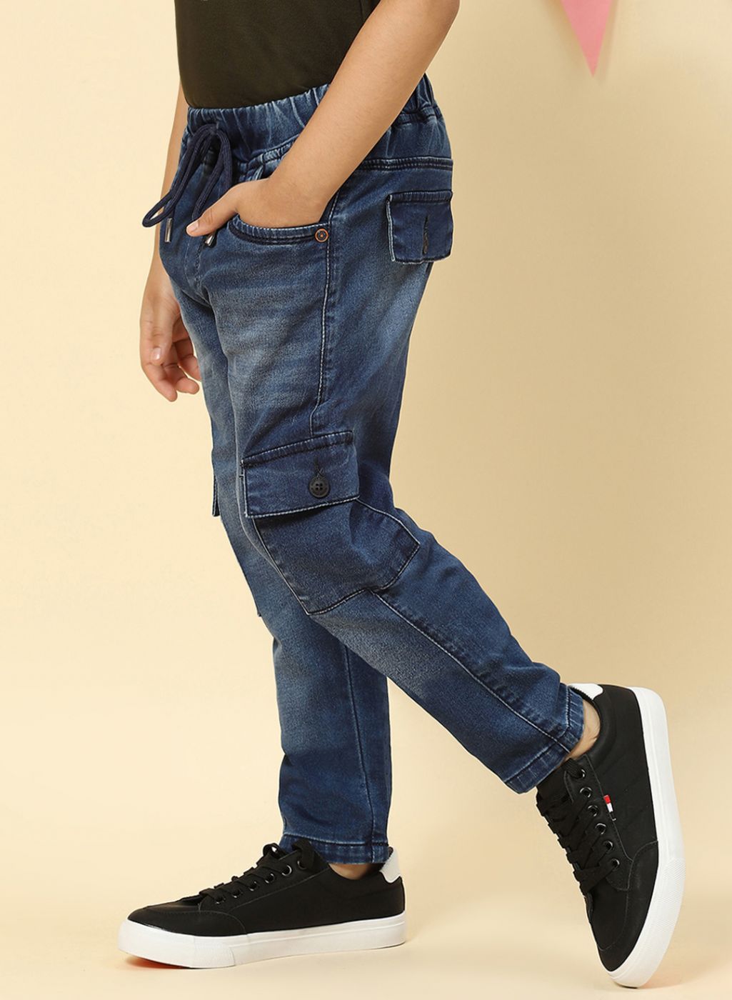 Boys Blue Regular Fit Jogger