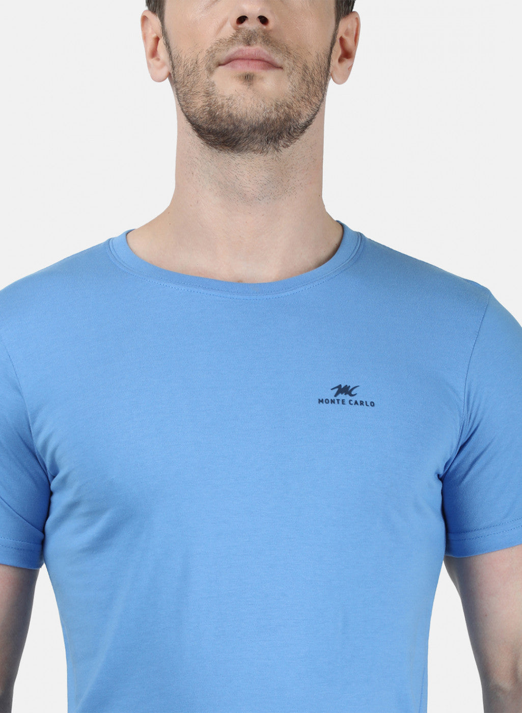 Mens Multi Color Plain T-Shirt