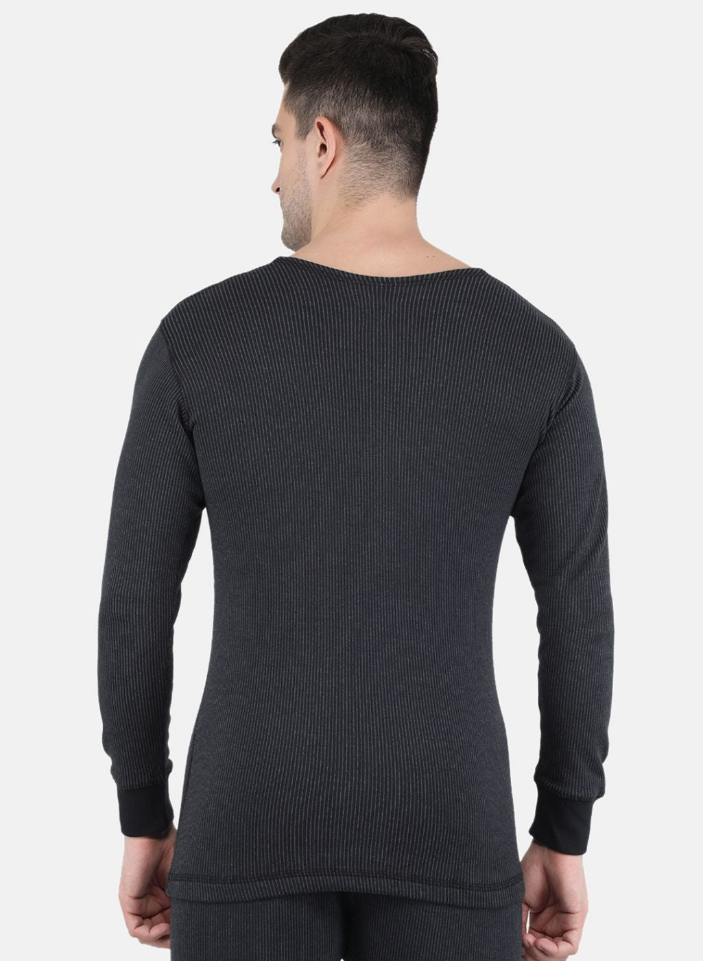 Men Black Solid Thermal Vest