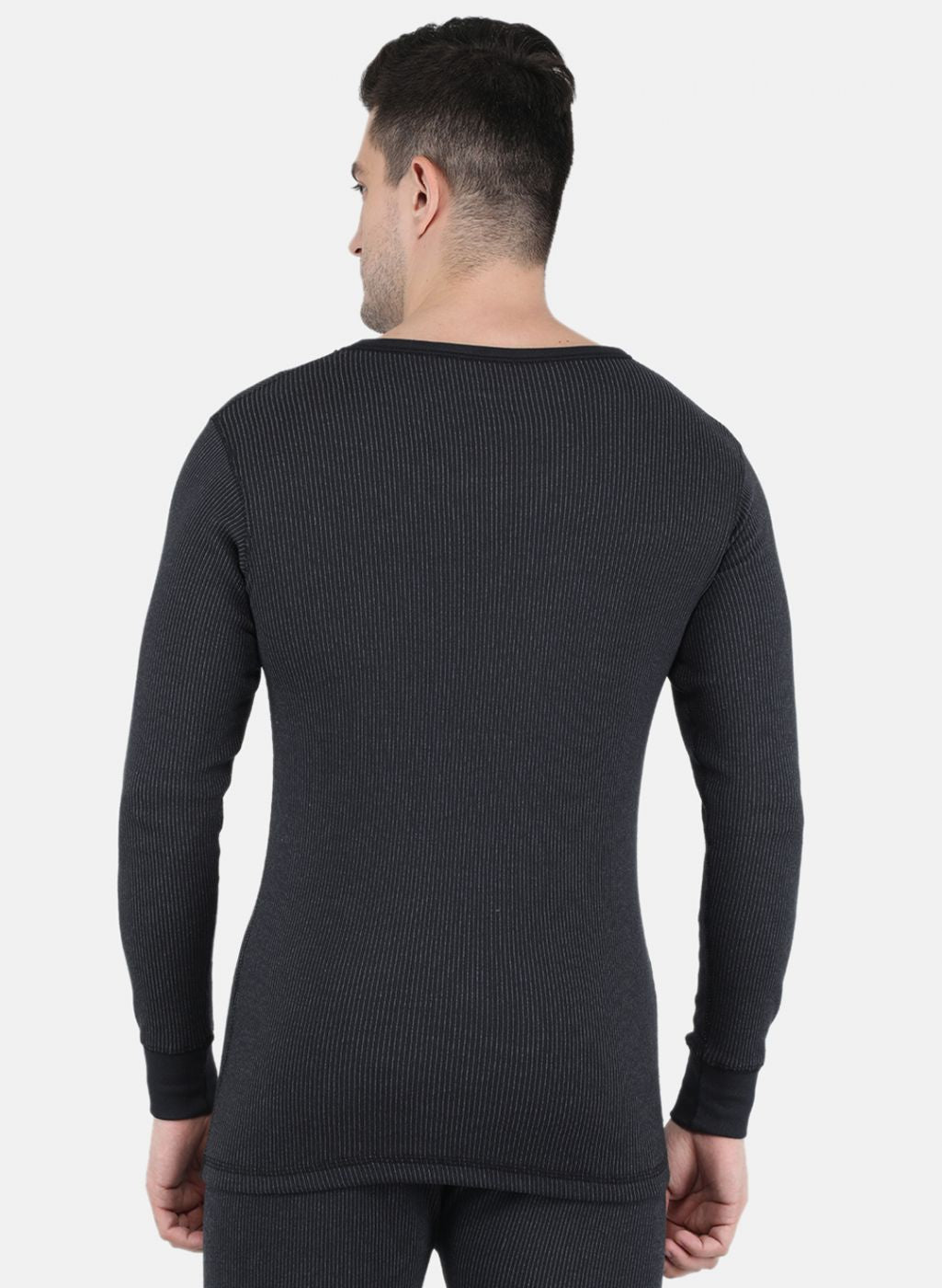 Men Black Solid Thermal Vest