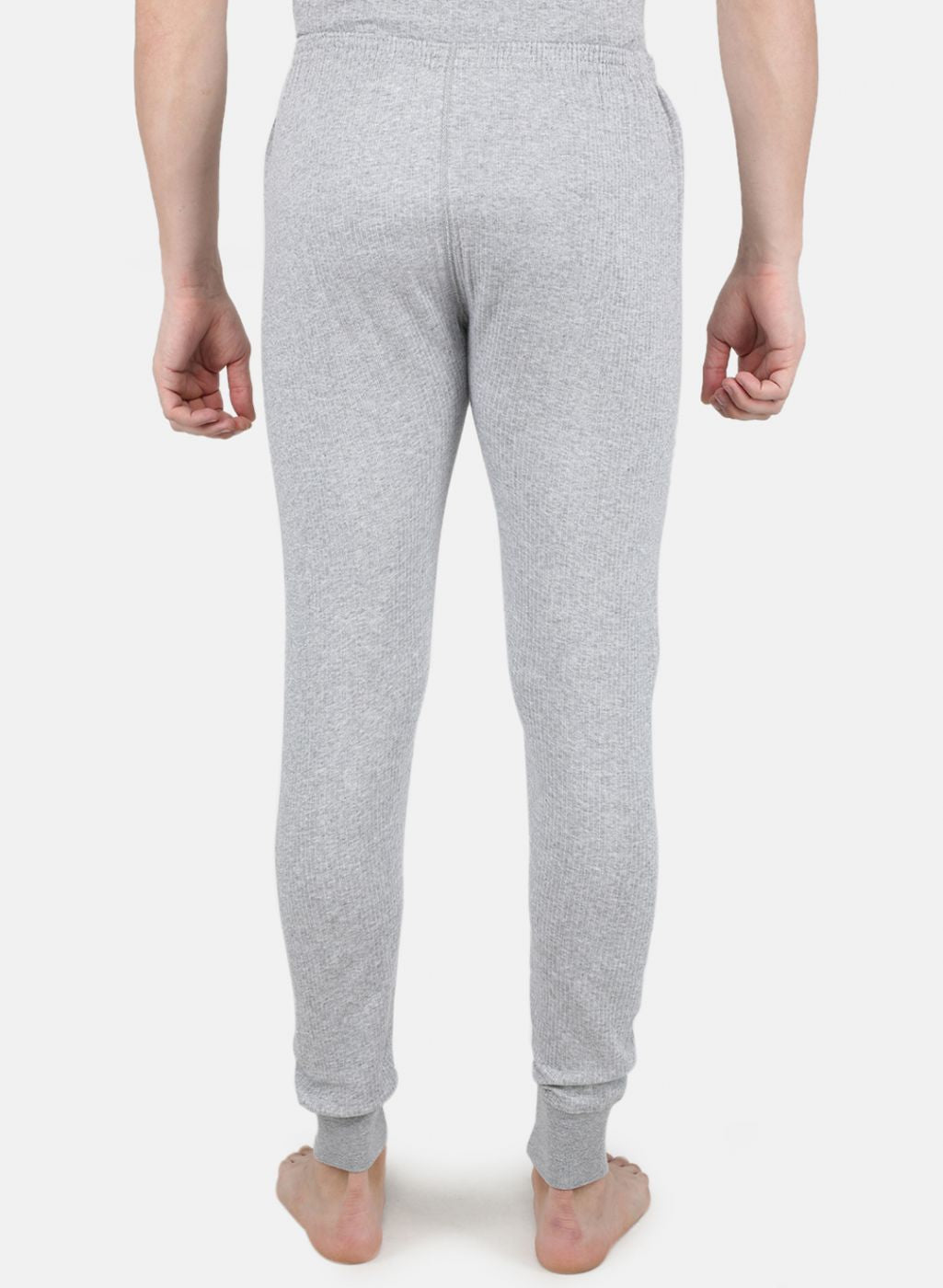 Men Grey Solid Thermal Lower