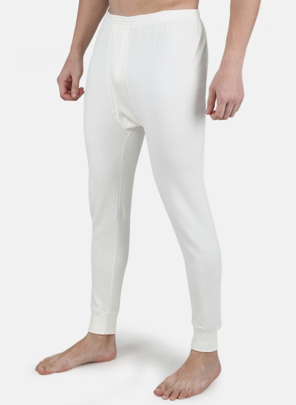 Buy Men Off White Solid Thermal Lower Online in India - Monte Carlo