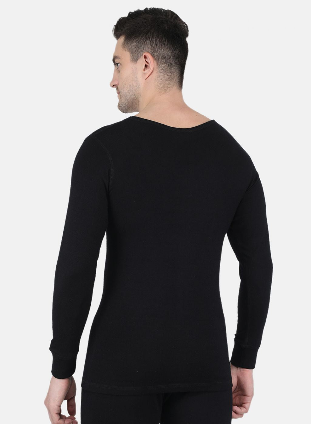 Men Black Solid Thermal Vest