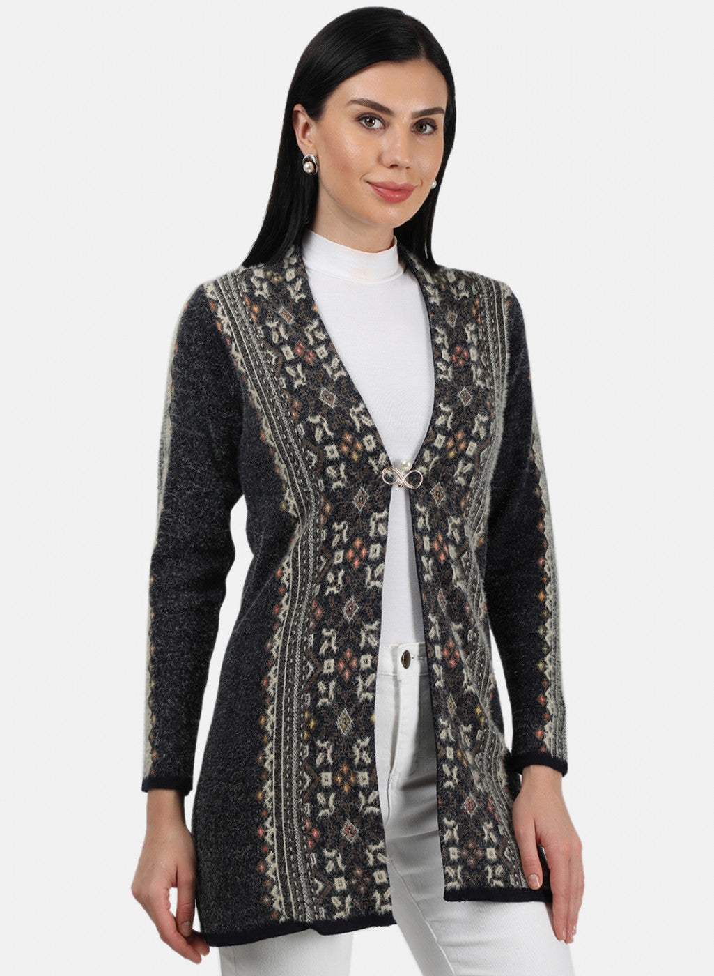 Women Multicolor Solid Cardigan