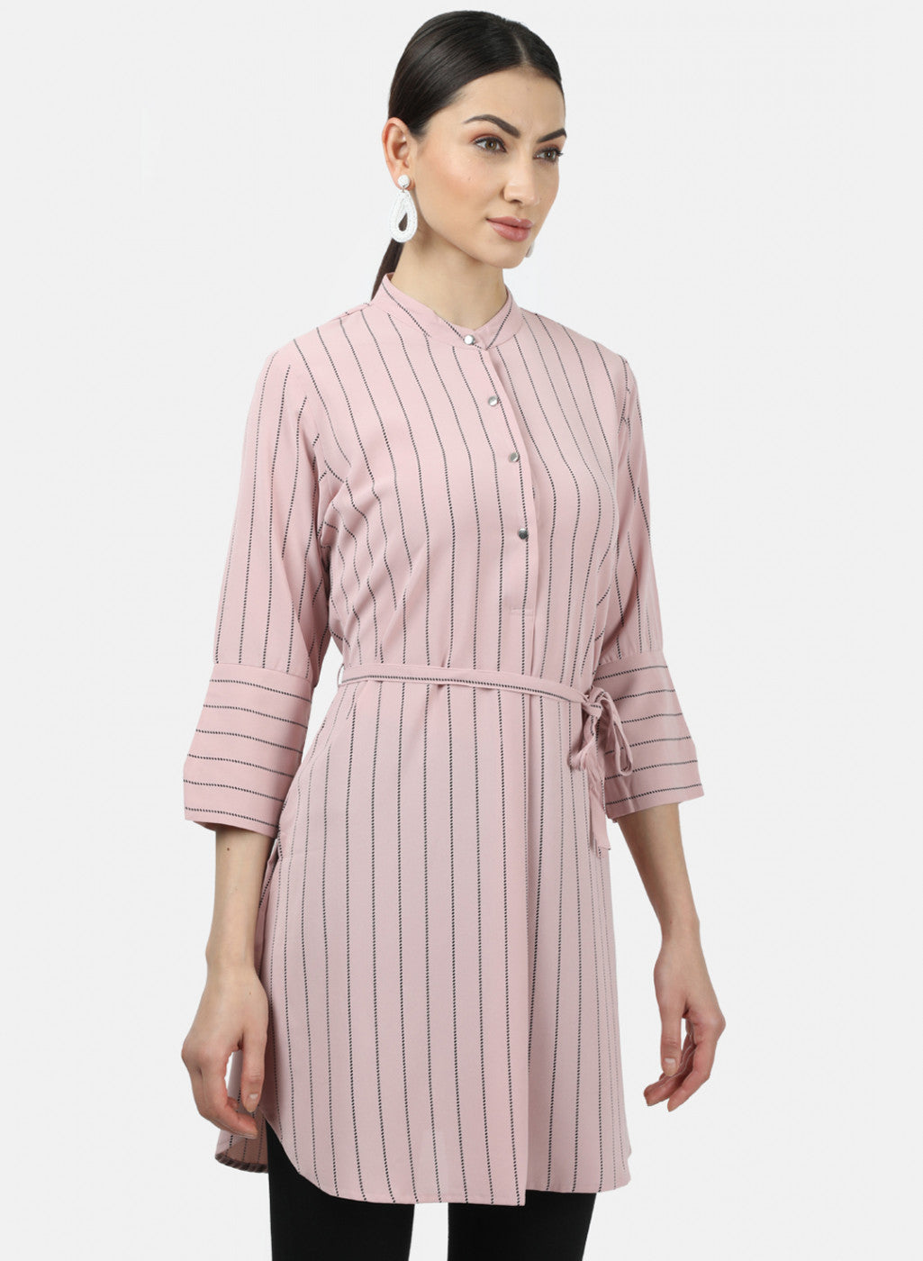 Womens Pink Stripe Tunics