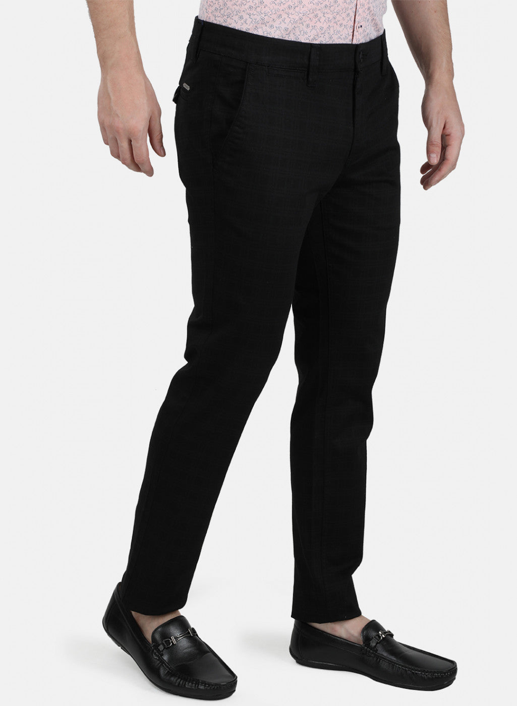 Mens Navy Blue Slim Fit Trouser