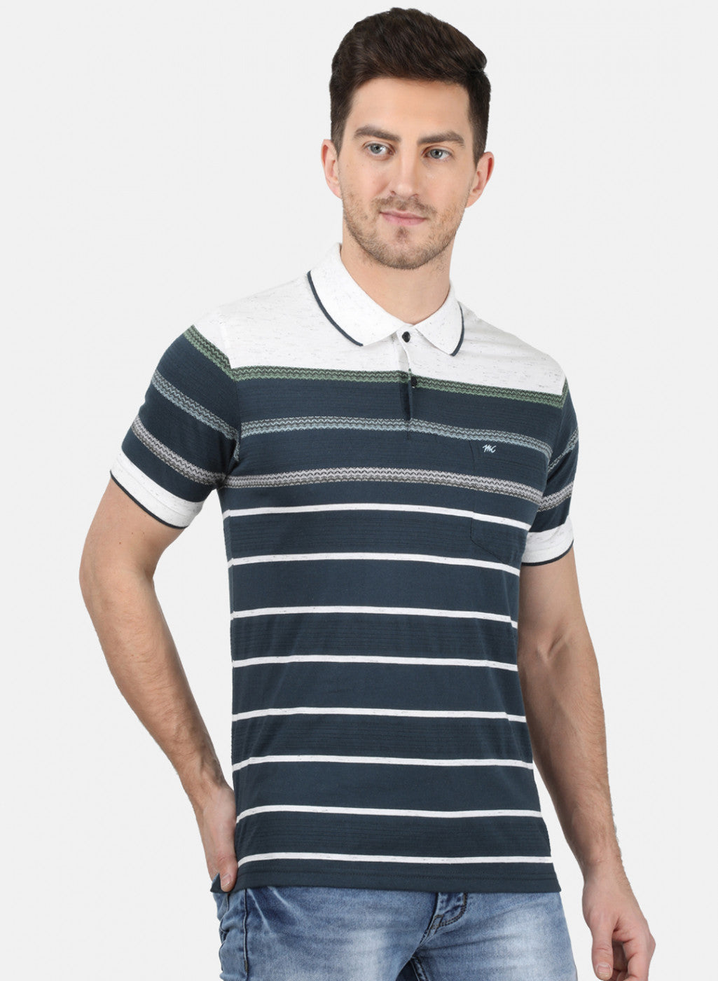 Mens Blue Stripe T-Shirt