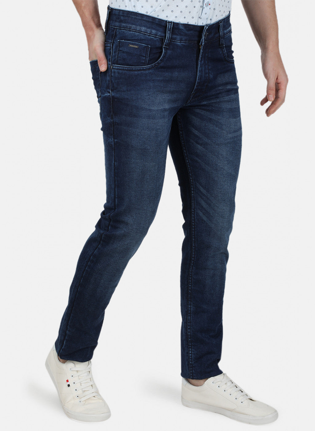 Mens Blue Narrow Denim