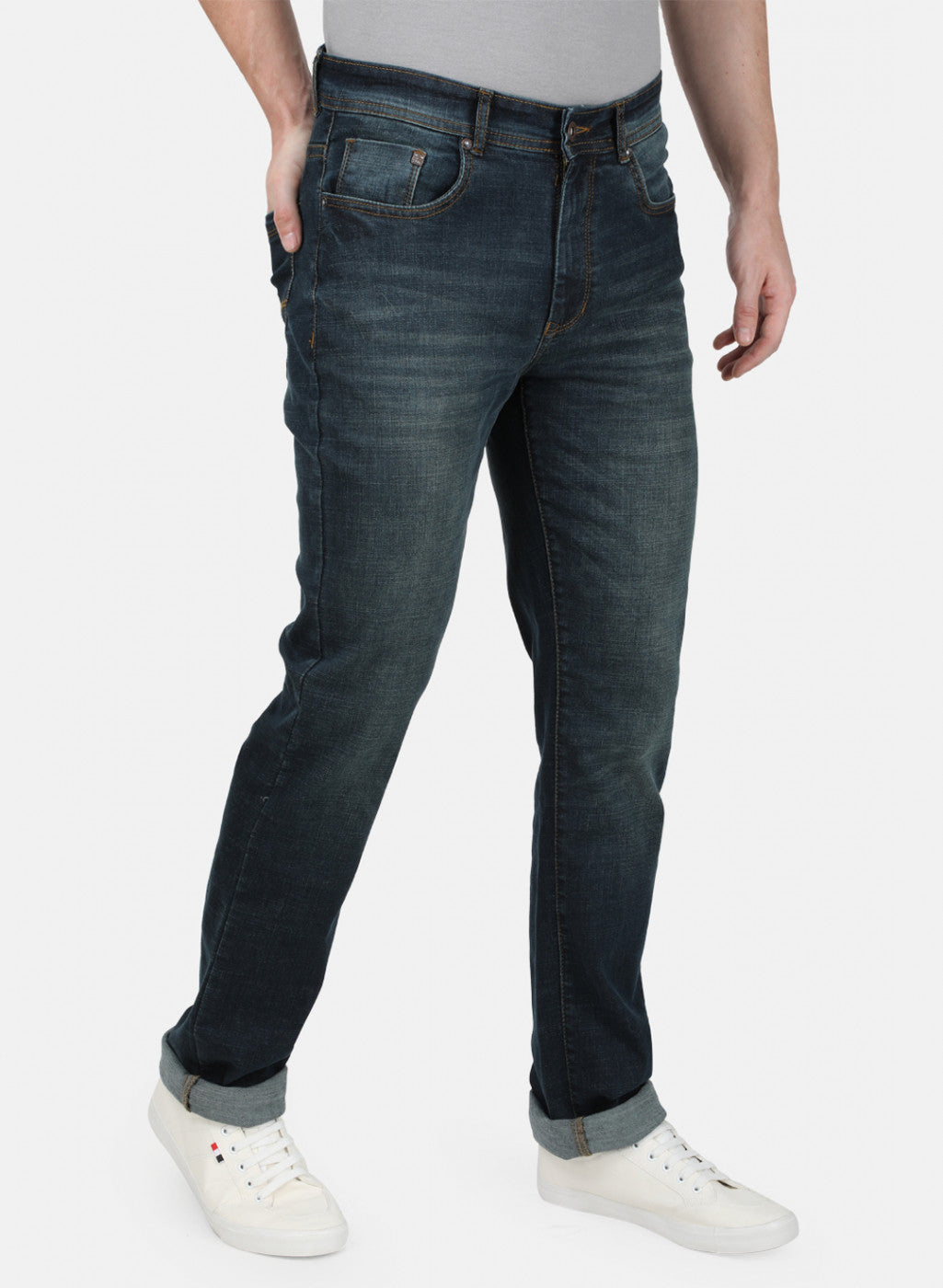 Mens Blue Regular Denim