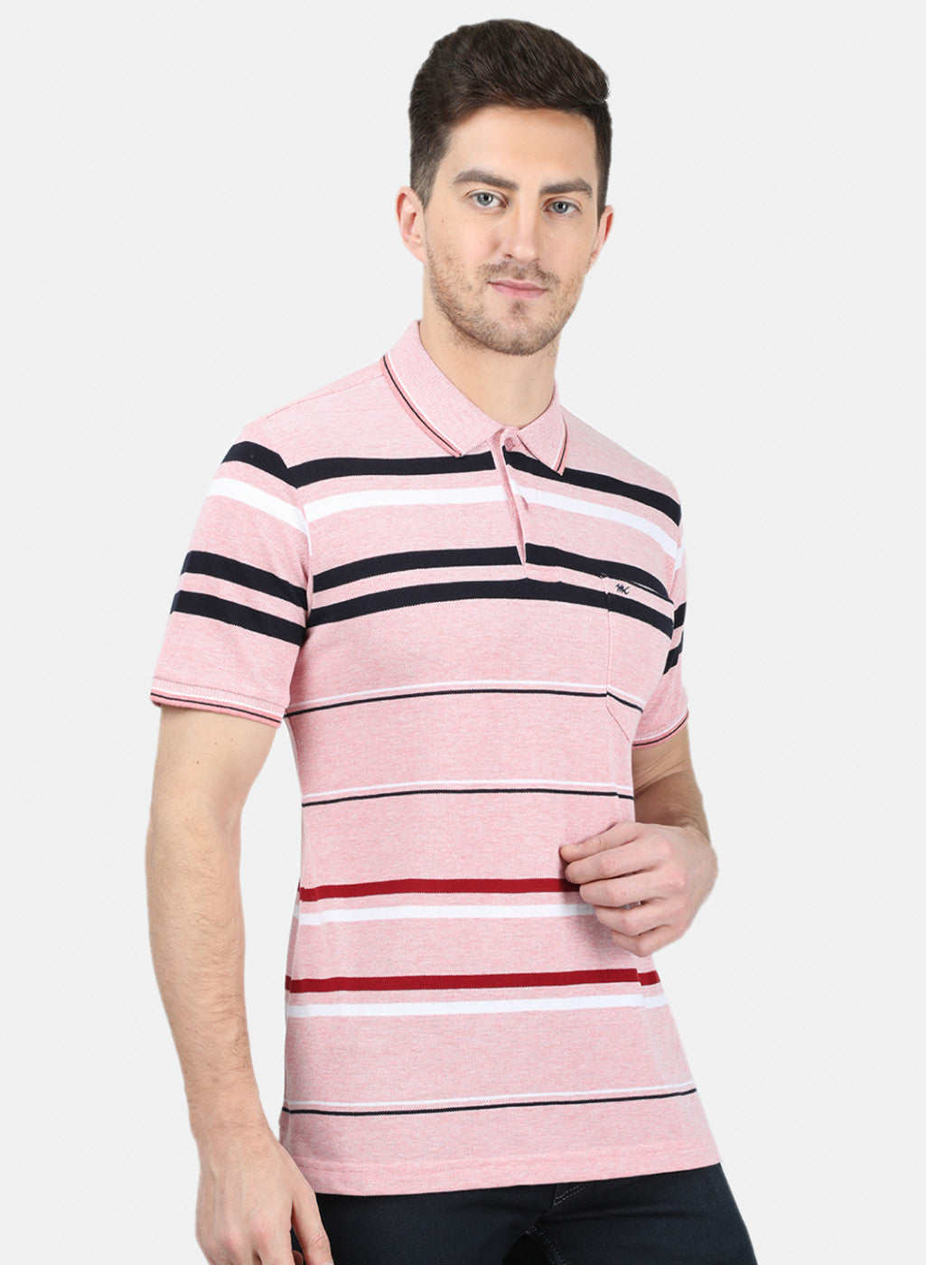 Mens Pink Stripe T-Shirt