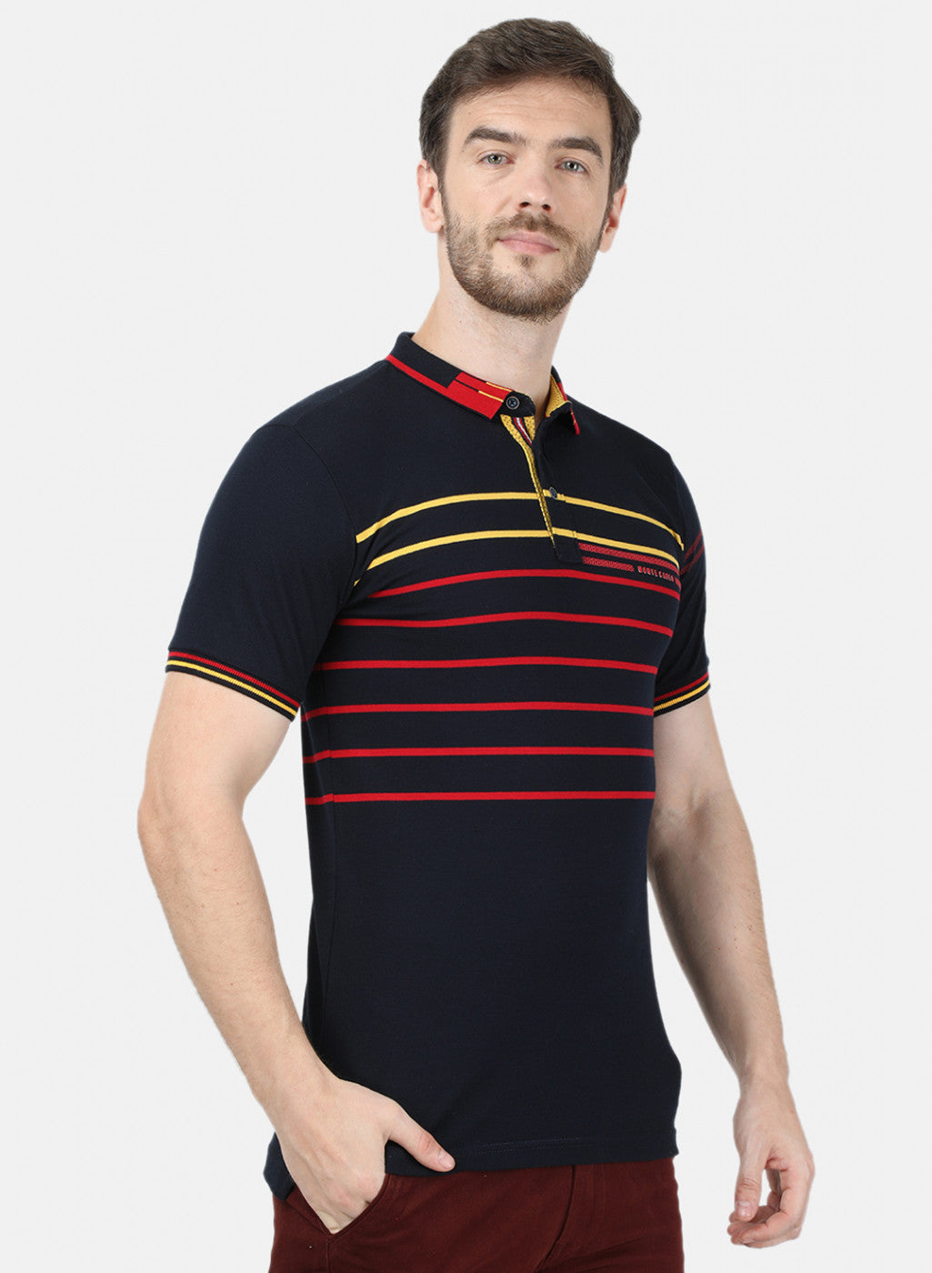 Mens NAvy Blue Stripe T-Shirt