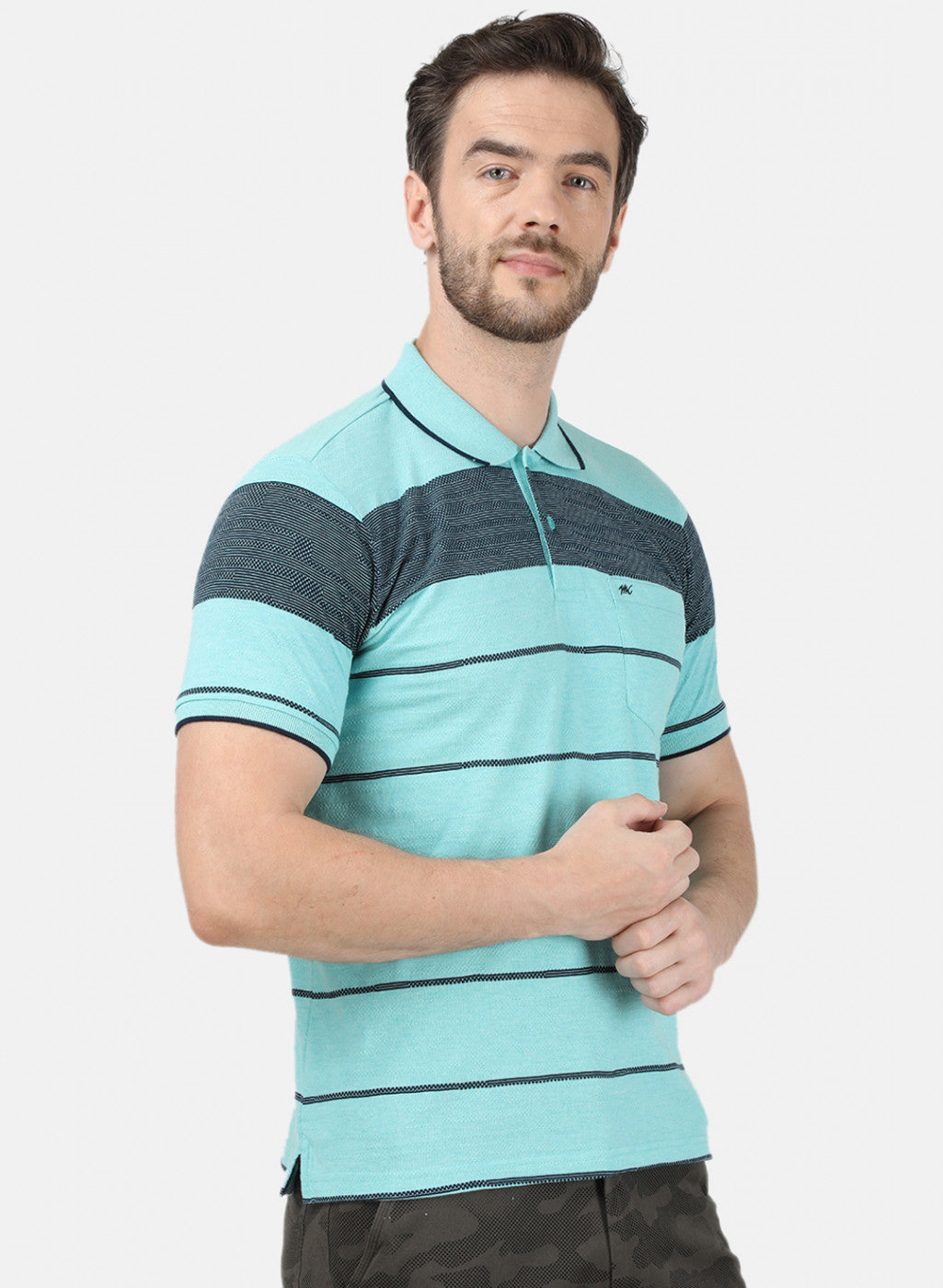 Mens Blue Stripe T-Shirt